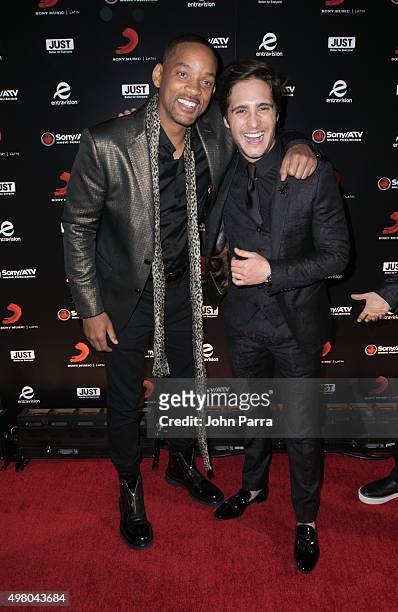 Will Smith and Diego Boneta attend Sony Music Latin's Official Latin Grammy After Party at XS nightclub at Encore Las Vegas on November 19, 2015 in...