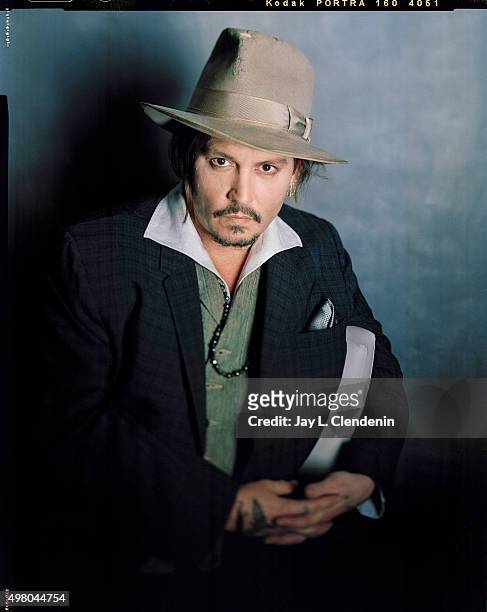 Actor Johnny Depp is photographed for Los Angeles Times on November 1, 2015 in Los Angeles, California. PUBLISHED IMAGE. CREDIT MUST READ: Jay L...