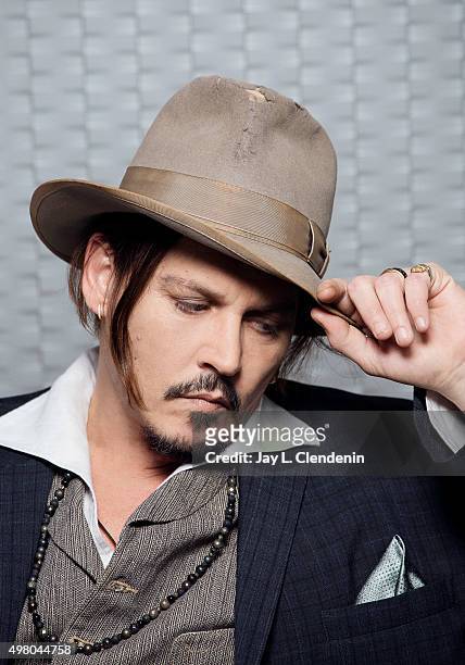 Actor Johnny Depp is photographed for Los Angeles Times on November 1, 2015 in Los Angeles, California. PUBLISHED IMAGE. CREDIT MUST READ: Jay L...