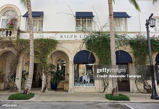 General view along Worth Avenue in Palm Beach, Florida where Sofia Vergara and Joe Manganiello will be getting married November 20, 2015 in Palm...