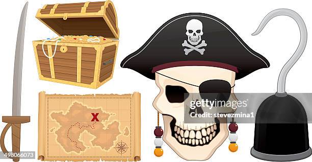 pirate-kollektion - smaragd stock-grafiken, -clipart, -cartoons und -symbole