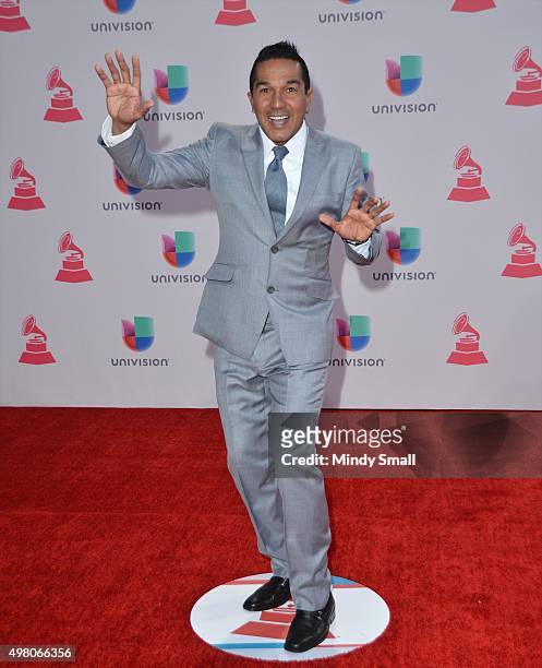 Singer Checo Acosta attends the 16th Latin GRAMMY Awards at the MGM Grand Garden Arena on November 19, 2015 in Las Vegas, Nevada.