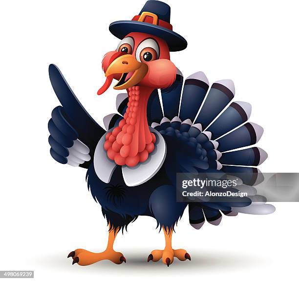 pilgrim turkey - smirk stock illustrations