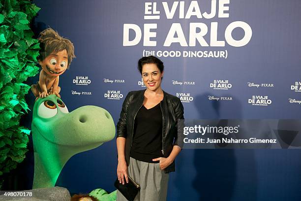 Eva Marciel attends 'El Viaje de Arlo' premiere at Capitol Cinema on November 20, 2015 in Madrid, Spain.