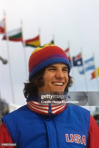 Winter Olympics: Closeup portrait of USA Eric Heiden posing at Sheffield Oval. Lake Placid, NY 2/14/1980 - 2/23/1980 CREDIT: Heinz Kluetmeier