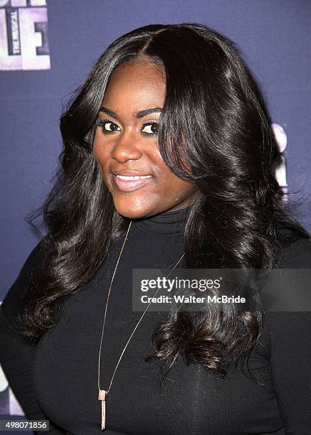 Danielle Brooks attends 'The Color Purple' Broadway Cast Photo Call at Intercontinental Hotel on November 20, 2015 in New York City.