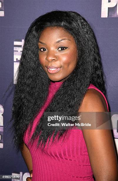 Joaquina Kalukango attends 'The Color Purple' Broadway Cast Photo Call at Intercontinental Hotel on November 20, 2015 in New York City.