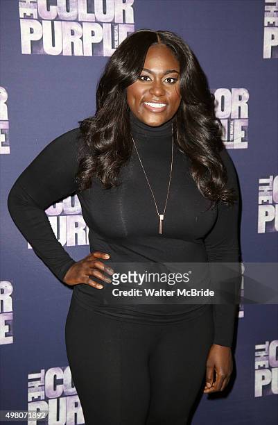 Danielle Brooks attends 'The Color Purple' Broadway Cast Photo Call at Intercontinental Hotel on November 20, 2015 in New York City.