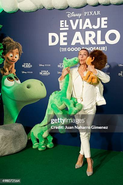 Mar Regueras attends 'El Viaje de Arlo' premiere at Capitol Cinema on November 20, 2015 in Madrid, Spain.