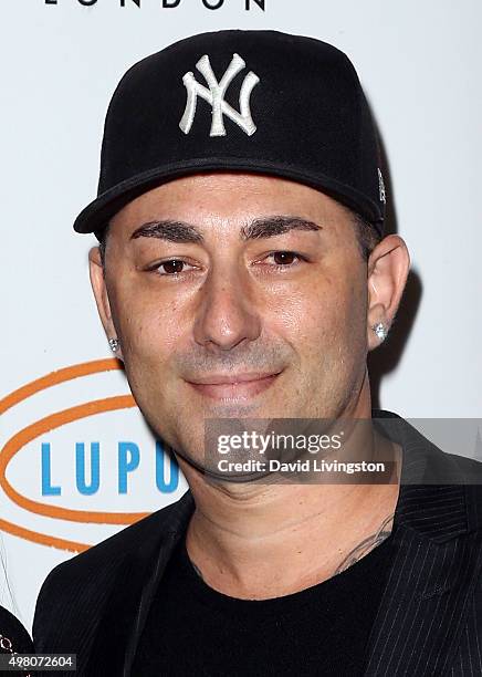Musical artist Dennis DeSantis attends the 13th Annual Lupus LA Hollywood Bag Ladies Luncheon at The Beverly Hilton Hotel on November 20, 2015 in...
