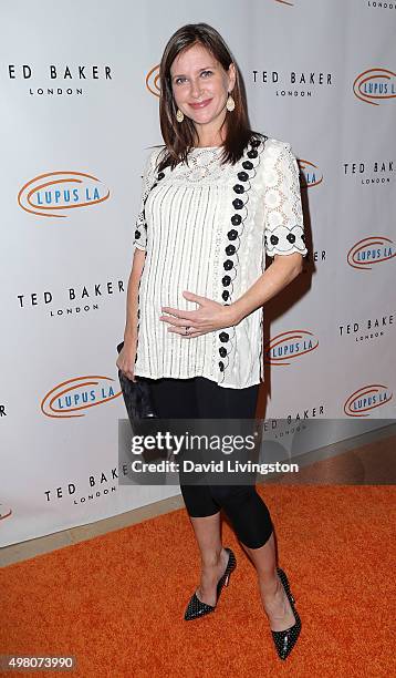 Actress Kellie Martin attends the 13th Annual Lupus LA Hollywood Bag Ladies Luncheon at The Beverly Hilton Hotel on November 20, 2015 in Beverly...