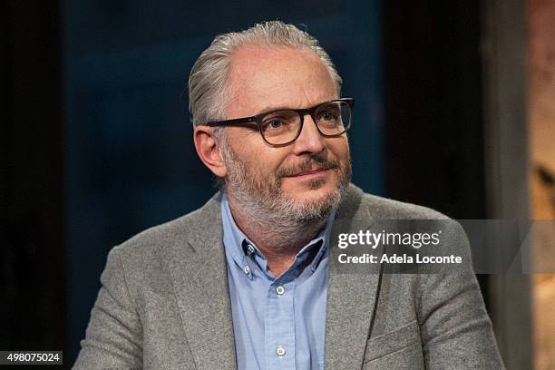 Filmmaker Francis Lawrence attends AOL BUILD Series: Francis Lawrence, "The Hunger Games: Mockingjay Part 2" at AOL Studios In New York on November...