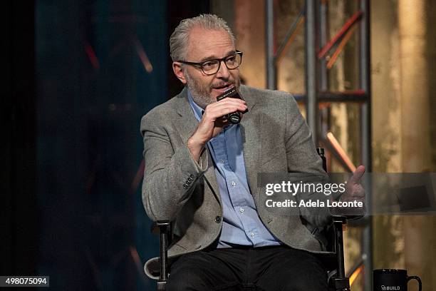 Filmmaker Francis Lawrence attends AOL BUILD Series: Francis Lawrence, "The Hunger Games: Mockingjay Part 2" at AOL Studios In New York on November...