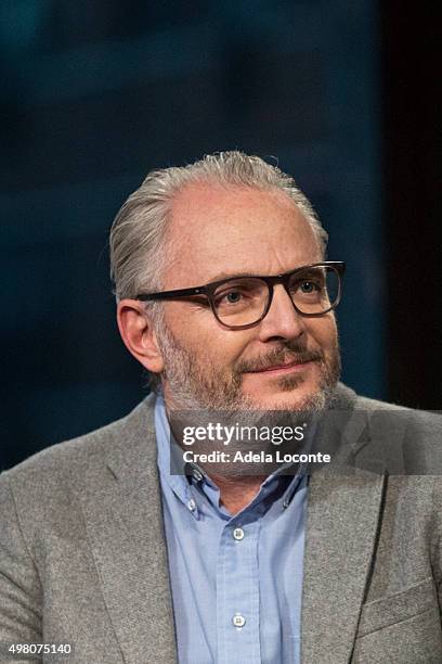 Filmmaker Francis Lawrence attends AOL BUILD Series: Francis Lawrence, "The Hunger Games: Mockingjay Part 2" at AOL Studios In New York on November...