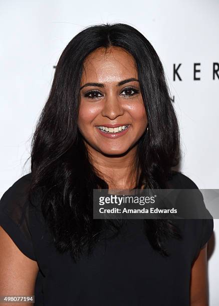 Actress Parminder Nagra arrives at the 13th Annual Lupus LA Hollywood Bag Ladies Luncheon at The Beverly Hilton Hotel on November 20, 2015 in Beverly...