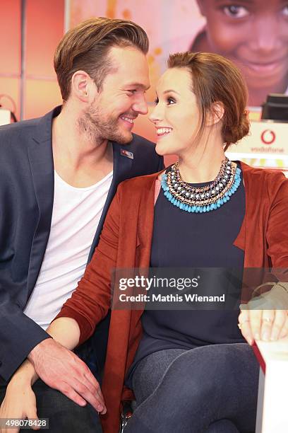 Marvin Albrecht and Anna Christiana Hofbauer attend the RTL Telethon 2015 on November 19, 2015 in Cologne, Germany. This year marks the 20th...