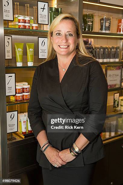 Origins V.P. And General Manager Doreen Hatcher celebrates Origins new discovery store concept on November 20, 2015 in Austin, Texas.