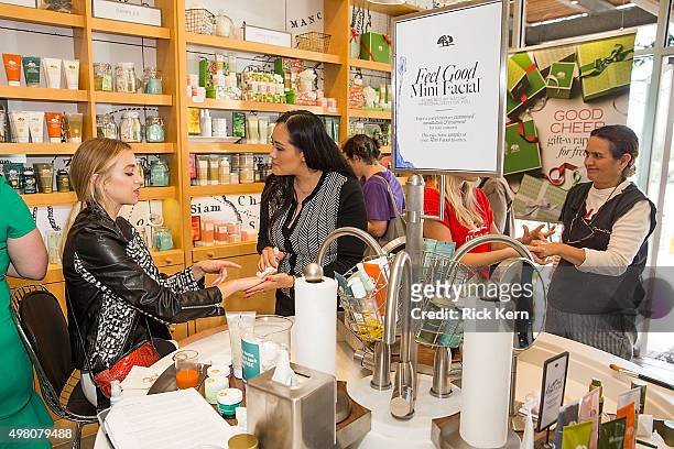 Actress Whitney Port celebrates Origins new discovery store concept on November 20, 2015 in Austin, Texas.
