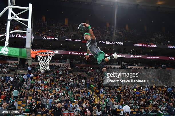 The halftime show between the Boston Celtics anf Brooklyn Netson November 20, 2015 at the TD Garden in Boston, Massachusetts. NOTE TO USER: User...
