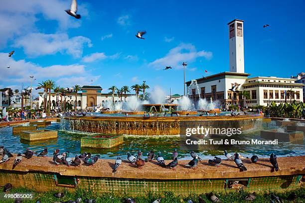 morocco, casablanca, mohammed v square - モロッコ カサブランカ ストックフォトと画像