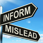 Inform Mislead Signpost Means Let Know Or Misguide