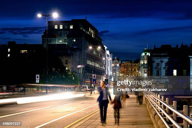 west end and waterloo bridge at twilight - lambeth stock pictures, royalty-free photos & images