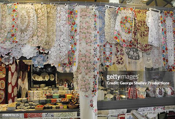 central market embroideries - hungarian embroidery stock pictures, royalty-free photos & images