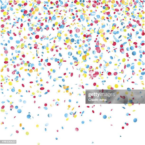 multi colored confetti - streamer stock illustrations