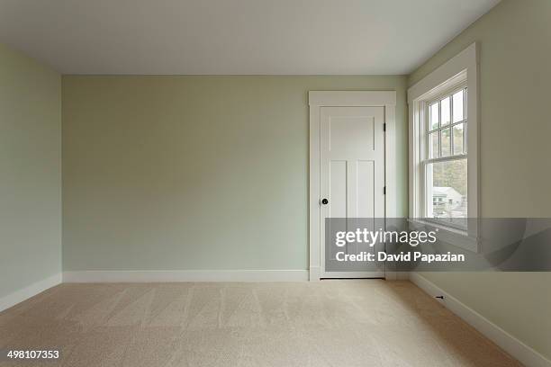 unfurnished bedroom with window view - unfurnished stock pictures, royalty-free photos & images