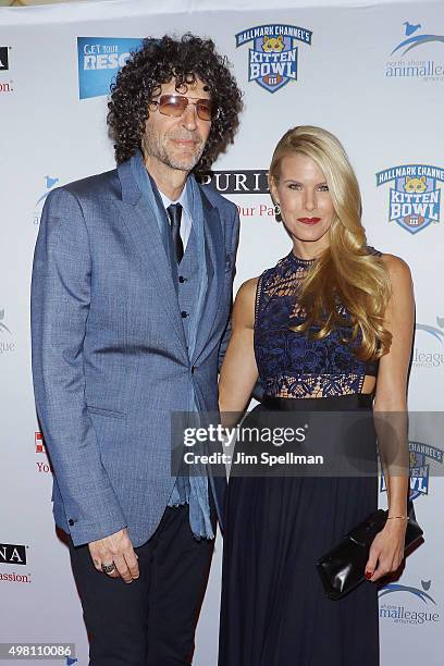 Radio personality Howard Stern and author Beth Ostrosky Stern attend the 2015 North Shore Animal League America Gala at The Pierre Hotel on November...