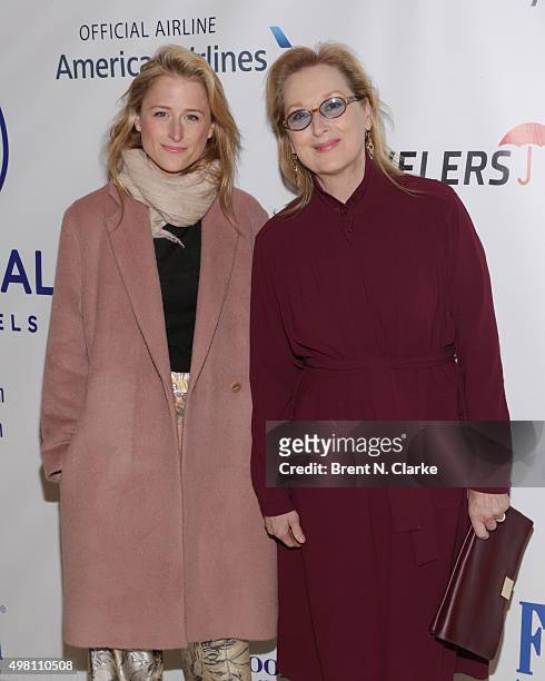 Actresses Mamie Gummer and Meryl Streep attend the Citymeals-On-Wheels Power Lunch for Women held at The Plaza Hotel on November 20, 2015 in New York...
