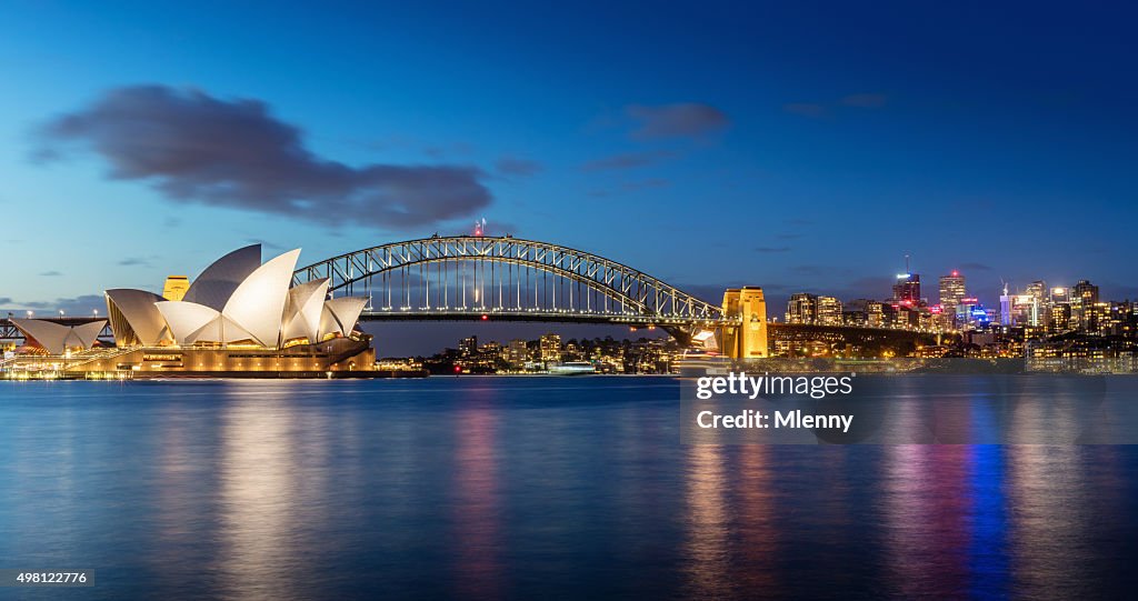 Sydney Skyline bei Nacht