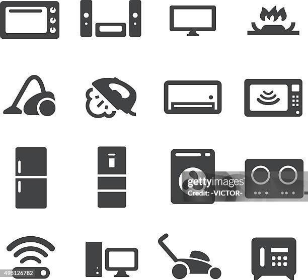 home devices icons - acme series - hob stock illustrations