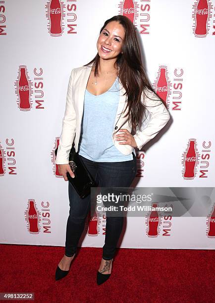 Nat Campbell attends the 2015 American Music Awards Pre Party with Coca-Cola at the Conga Room on November 20, 2015 in Los Angeles, California.
