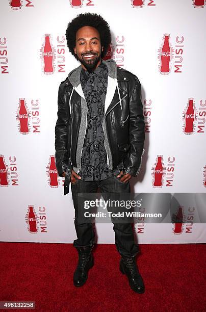 Actor Jensen Atwood attends the 2015 American Music Awards Pre Party with Coca-Cola at the Conga Room on November 20, 2015 in Los Angeles, California.