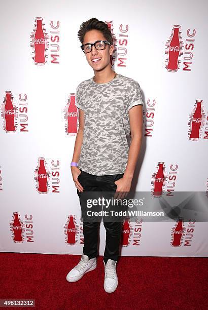 Juanpa Zurita attends the 2015 American Music Awards Pre Party with Coca-Cola at the Conga Room on November 20, 2015 in Los Angeles, California.