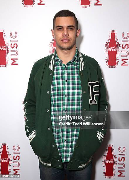 Zac White attends the 2015 American Music Awards Pre Party with Coca-Cola at the Conga Room on November 20, 2015 in Los Angeles, California.