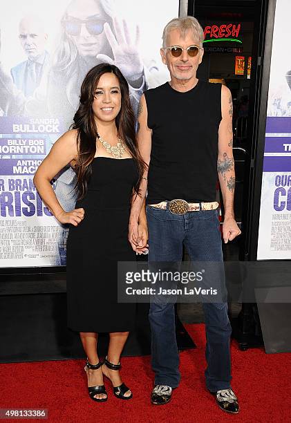 Actor Billy Bob Thornton and wife Connie Angland attend the premiere of "Our Brand Is Crisis" at TCL Chinese Theatre on October 26, 2015 in...