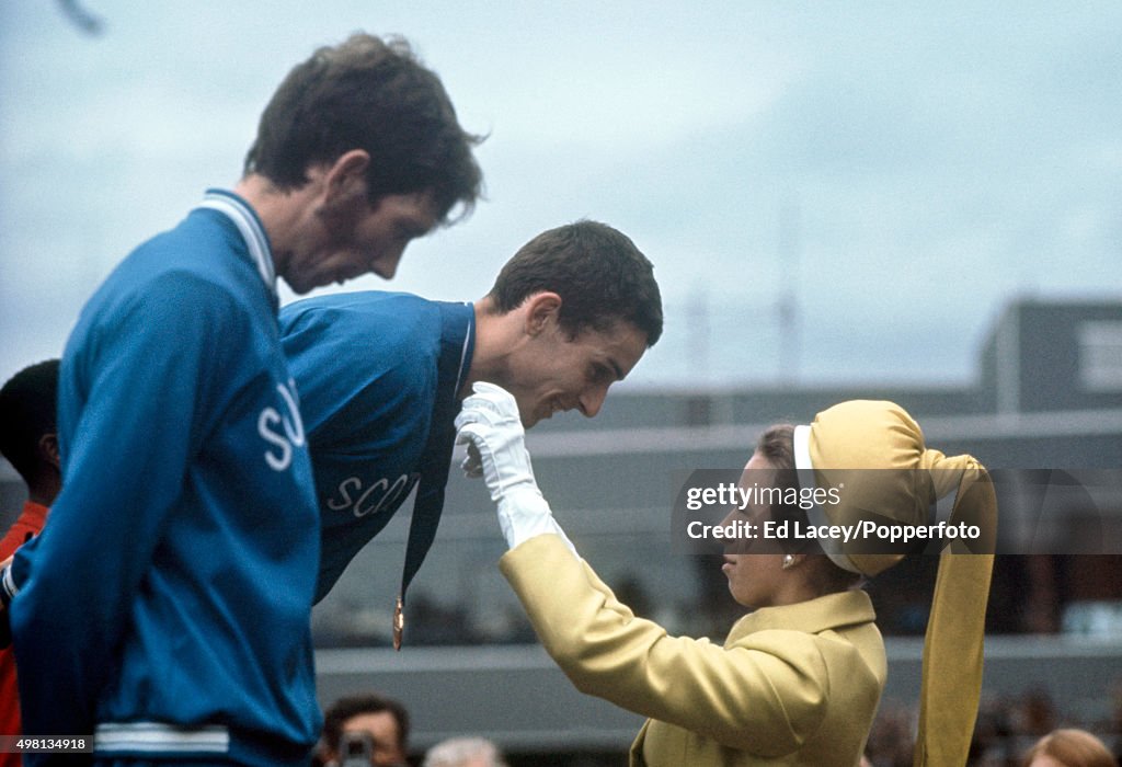 Ian Stewart With Princess Anne - British Commonwealth Games