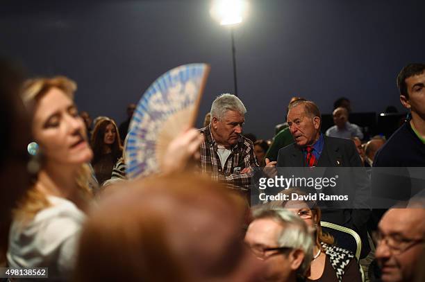 Partido Popular supporters look on during the official presentation of their candidates on November 21, 2015 in Barcelona, Spain. Spain's Prime...