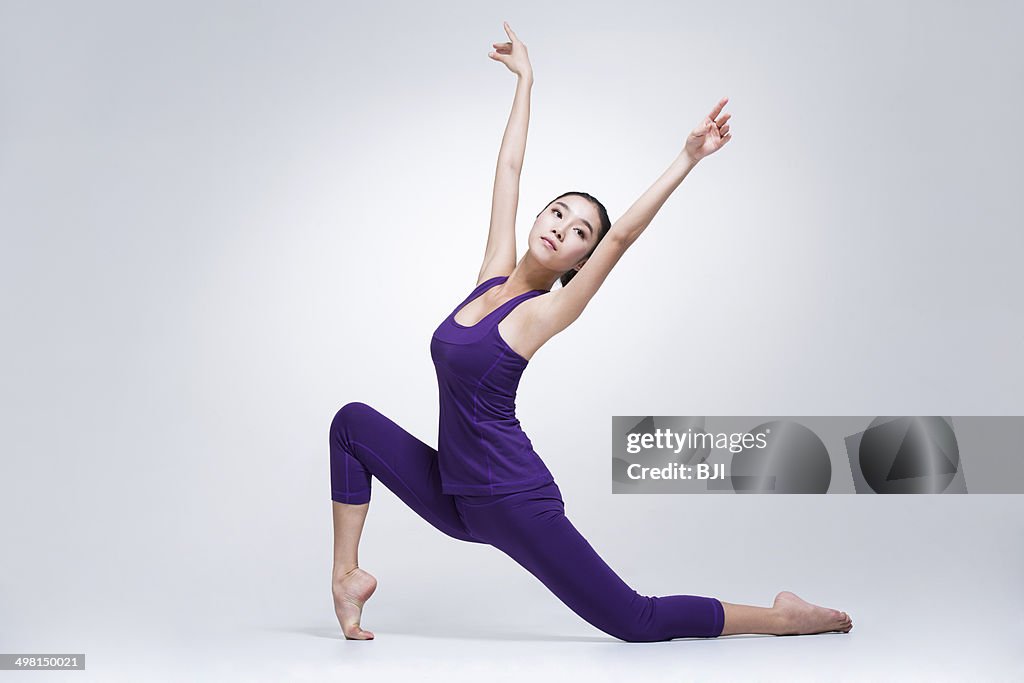 Young woman dancing