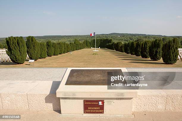 douaumont ossuary, battle of verdun, world war i france armistice - douaumont ossuary stock pictures, royalty-free photos & images