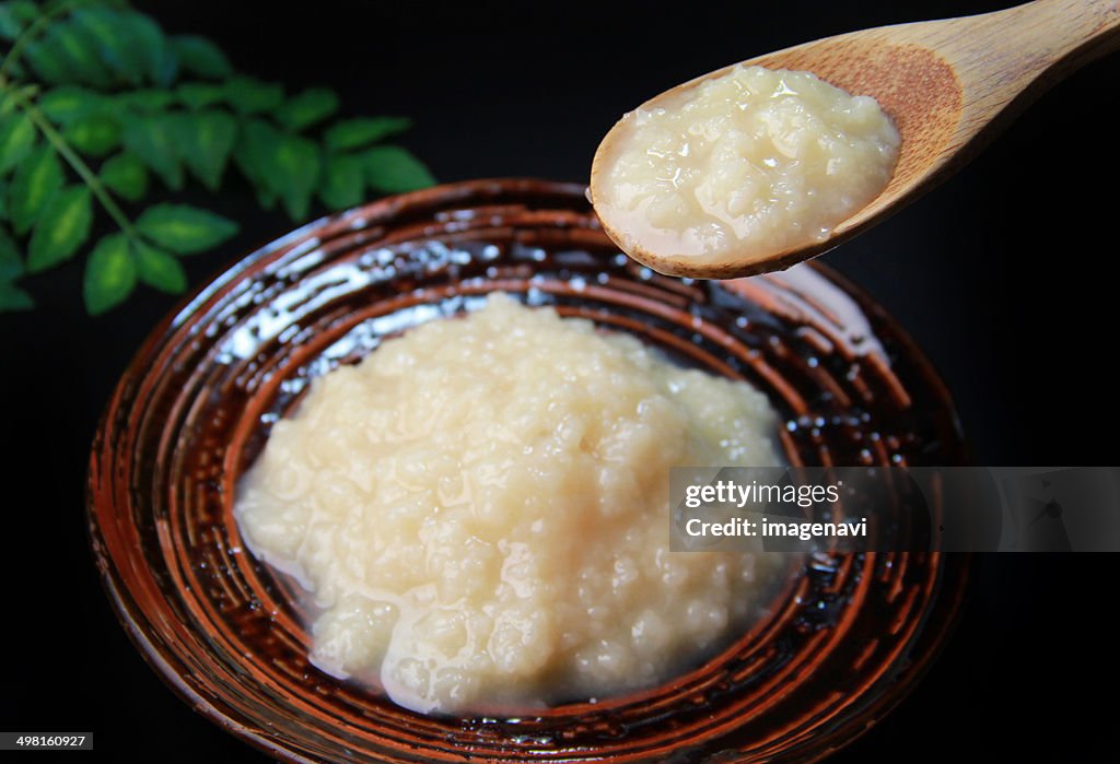 Salted rice malt