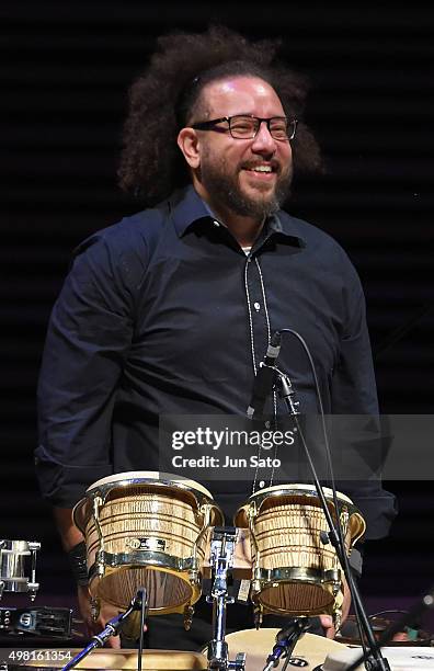 Marcus Cesar performs during Kawasaki Jazz on November 21, 2015 in Kawasaki, Japan.