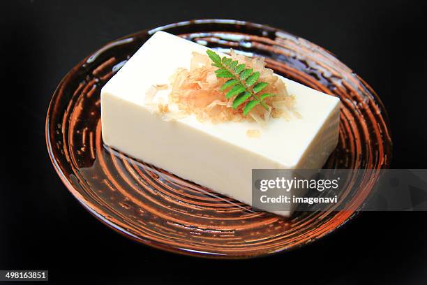 hiyayakko (cold tofu) - hiyayakko fotografías e imágenes de stock