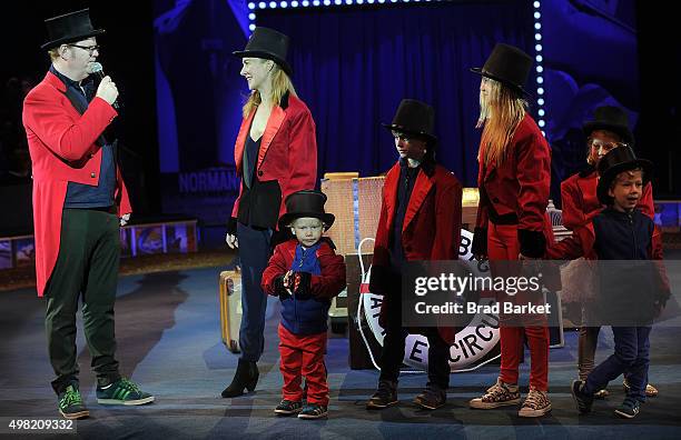 Actor Jim Gaffigan, Jeannie Gaffigan, Katie Louise Gaffigan, Michael Gaffigan, Patrick Gaffigan, Marre Gaffigan and Jack Gaffigan attend the Big...