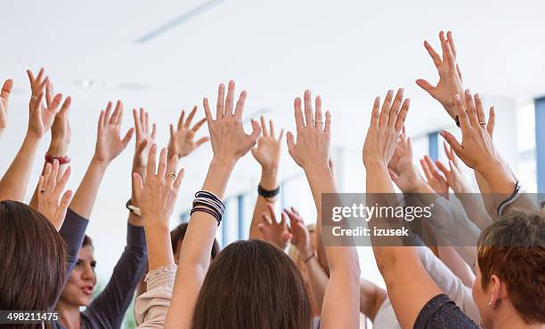 group of women at the training - ice breaking stock pictures, royalty-free photos & images