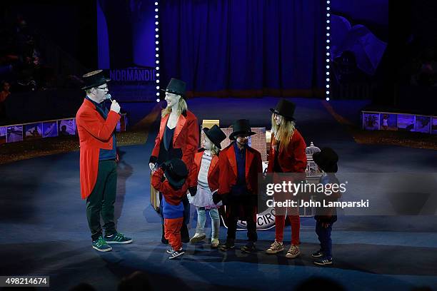 Jim Gaffigan, JeannieGaffigan, Katie Gaffigan, Michael Gaffigan, Patrick Gaffigan Marre Gaffigan and Jack Gaffigan attend Big Apple Circus 2015...