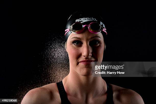 Swimmer Missy Franklin poses for a portrait at the USOC Rio Olympics Shoot at Quixote Studios on November 21, 2015 in Los Angeles, California.