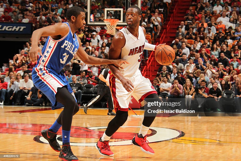 Philadelphia 76ers v Miami Heat